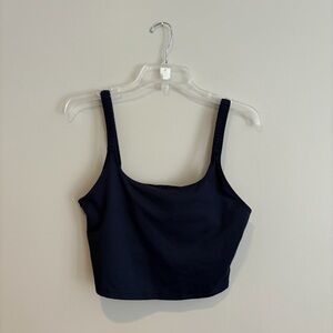 FP Movement Navy Fitted Crop Tank Top